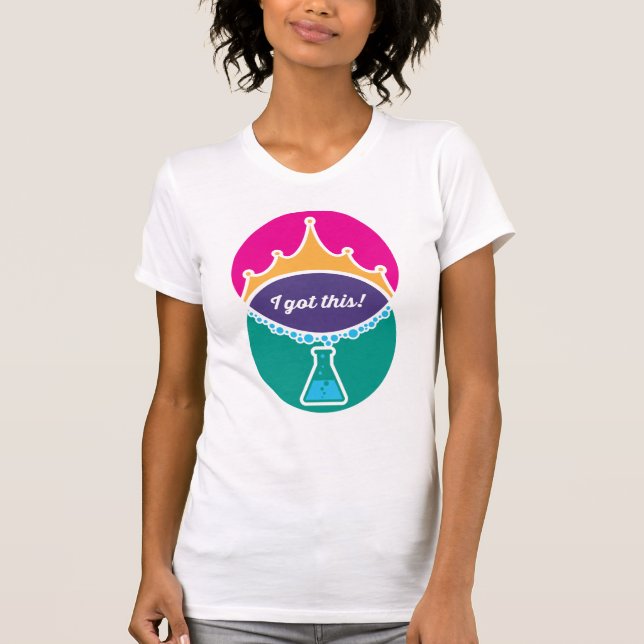 Wissenschaftsprinzessin (kühl) Shirt der Frauen (Vorderseite)