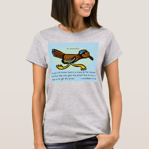 Wisst ihr nicht, dass bei einem Rennen alle Läufer T-Shirt