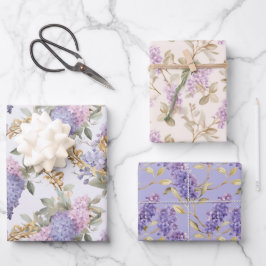 Wistaria-Packpapier Geschenkpapier Set