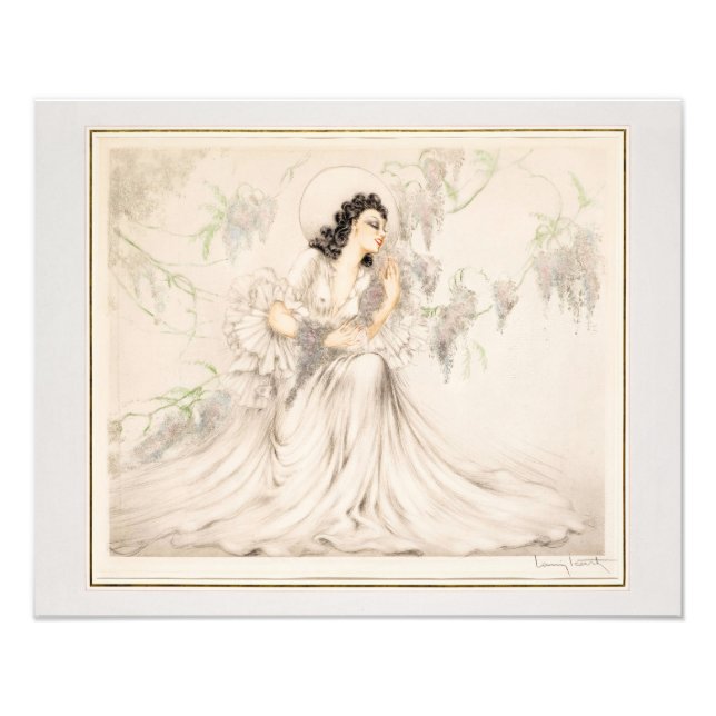 Wisteria, 1940 von Louis Icart Fotodruck (Vorne)