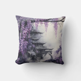 Wisteria Ancient Tempel Kissen