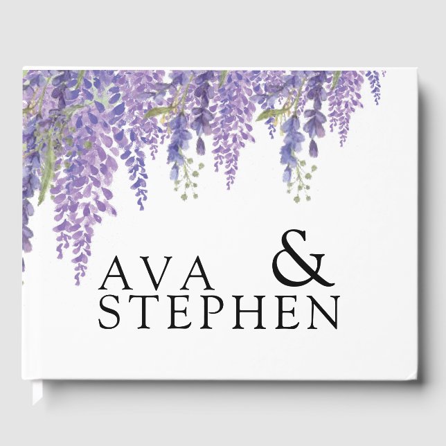 Wisteria arbre Mariage livre d'hôtes (Recto)