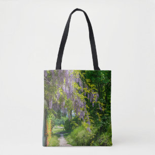 Wisteria auf einer Landweg Taschen-Tasche Tasche