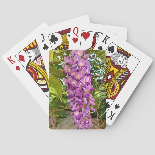 Wisteria Bloom Spielkarten (Rückseite)