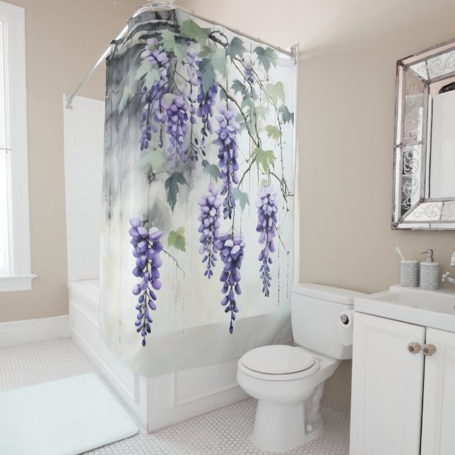 Wisteria Blume Natur Duschvorhang (Beispiel)