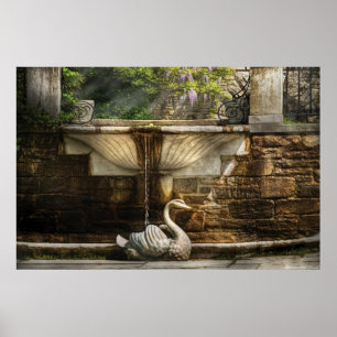 Wisteria - Brunnen Poster