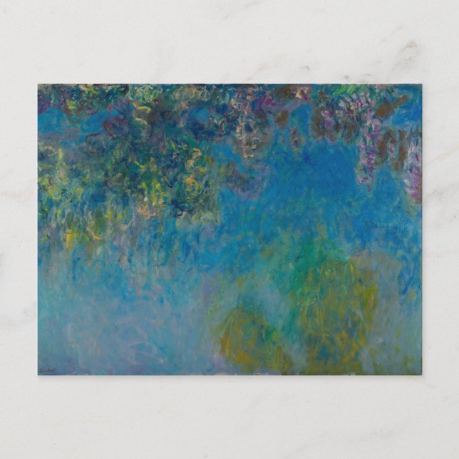 Wisteria Claude Monet Postkarte (Vorderseite)