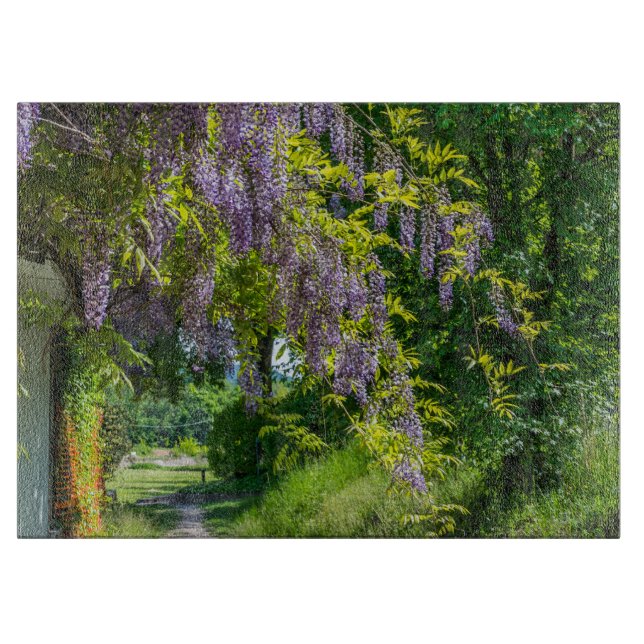 Wisteria Country Gasse Schneidebrett (Vorderseite)