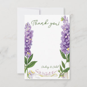 Wisteria Danke-Karte Dankeskarte