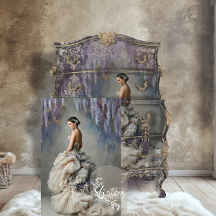 Wisteria Dove Champagne Ballkleid Lavendel Kleid Seidenpapier