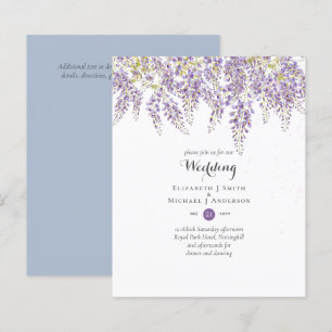 Wisteria Floral Garden Blue Wedding Sage
