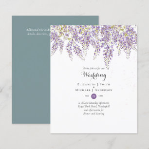 Wisteria Floral Garden Lavender Wedding Sage