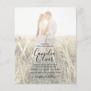 WISTERIA FOTO Overlay Green Wedite Einladung Flyer
