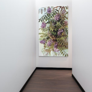 Wisteria Frutescens Botanische Malerei Leinwanddruck