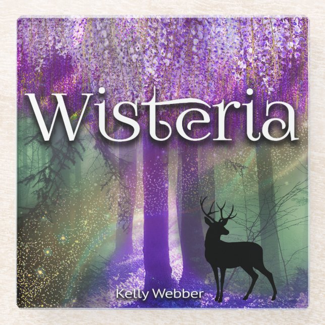 Wisteria Glasuntersetzer (Vorderseite)