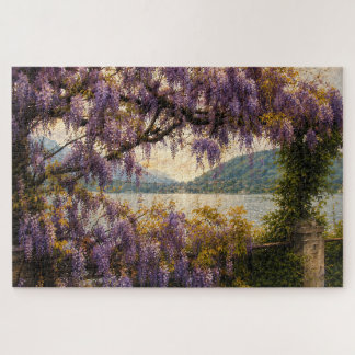 Wisteria Italien Seeblick Puzzle