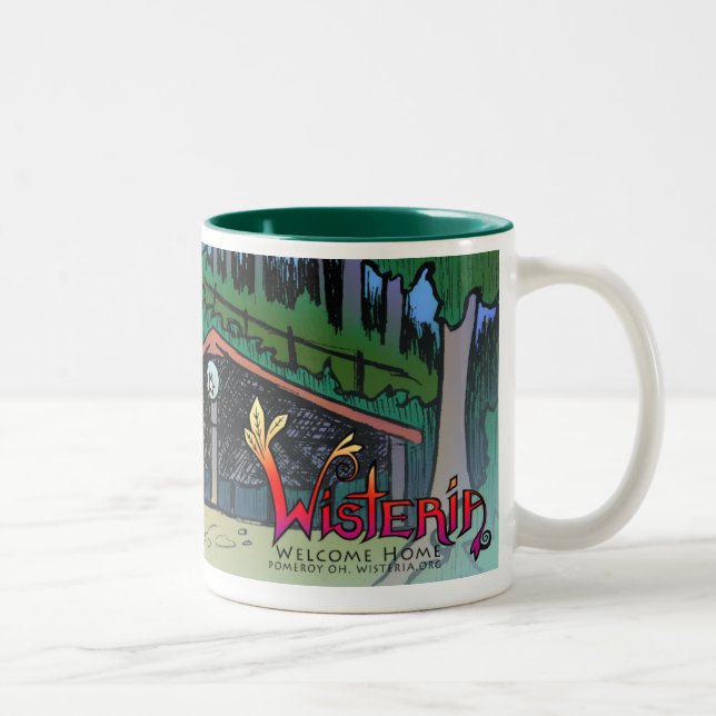 Wisteria-Kaffee-Tasse Zweifarbige Tasse (Rechts)