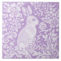 Wisteria Lila Bunny Rabbit Woodland Flora