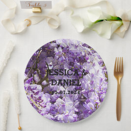 Wisteria Lila Floral Blossom Tree Violet Pappteller
