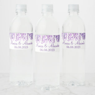 Wisteria Lila Floral Watercolor Wedding Party