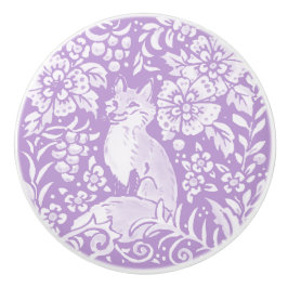 Wisteria Lila Fox Blumenwald Keramikknauf