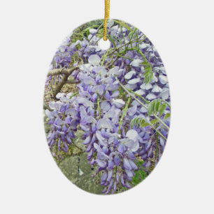 Wisteria Lila Weihnachtsdekoration Keramik Ornament