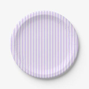 Wisteria Lilac Lavendel Orchid & White Strip Pappteller