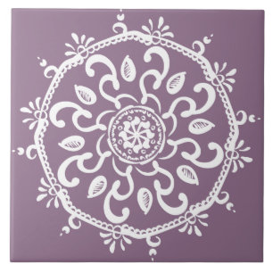 Wisteria Mandala Fliese