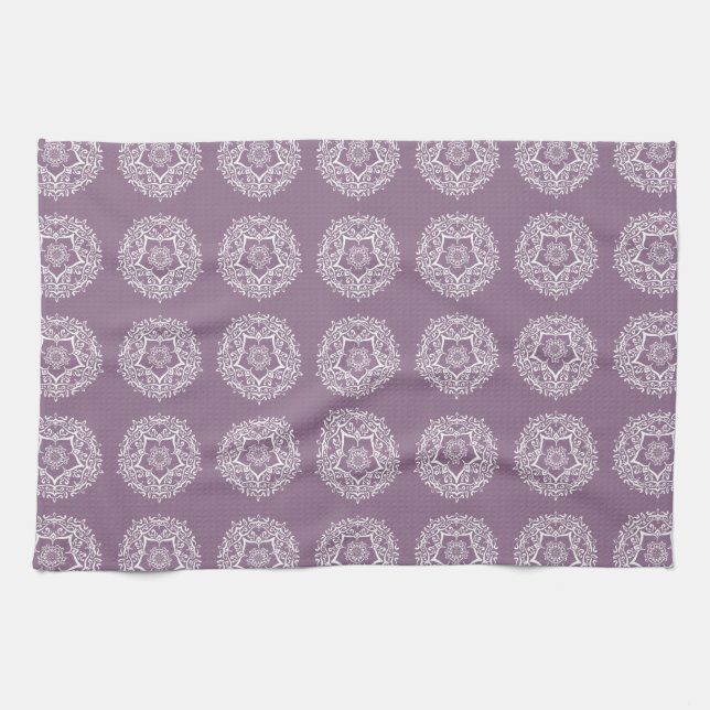 Wisteria Mandala Handtuch (Horizontal)