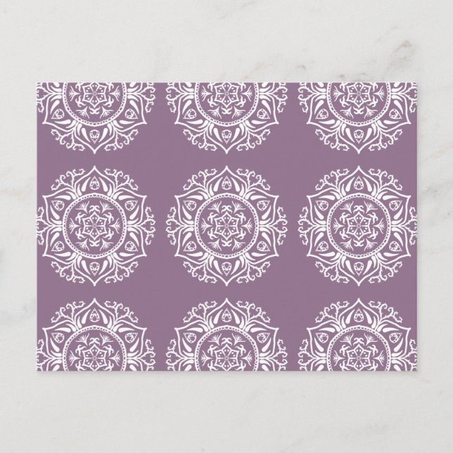 Wisteria Mandala Postkarte (Vorderseite)