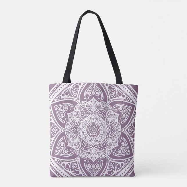 Wisteria Mandala Tasche (Rückseite)
