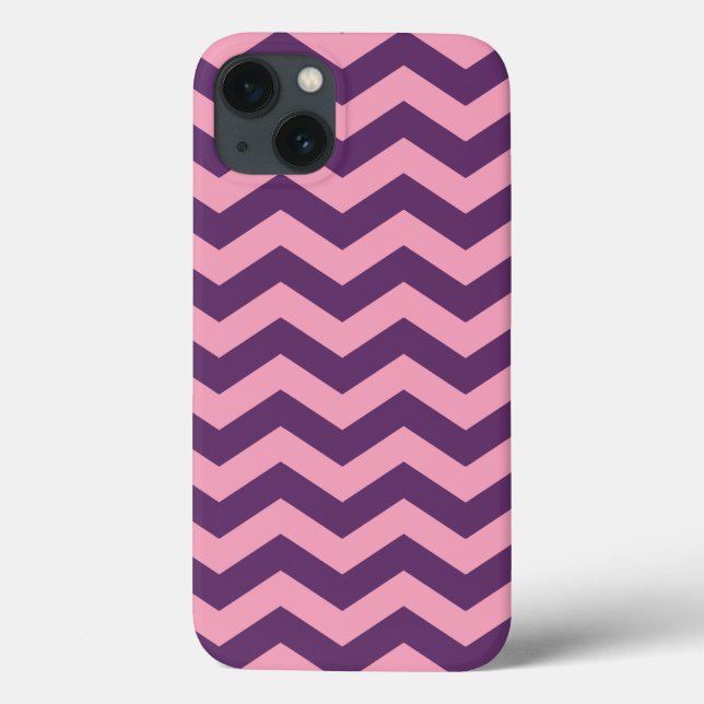 Wisteria Mattiert Orchid Chevrons Case-Mate iPhone Hülle (Rückseite)