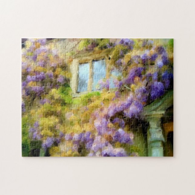 Wisteria on the Old Bell in Malmesbury Malerei (Horizontal)