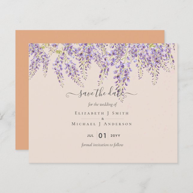 Wisteria Peach Wedding Rett Dates BUDGET (Vorne/Hinten)