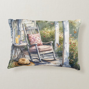 Wisteria Porch Rocking Chair Szene Dekokissen