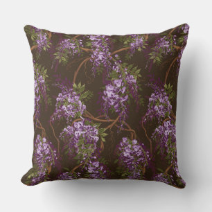 Wisteria-Reben-Blumen-Wurfkissen Kissen