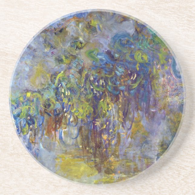 Wisteria (rechte Hälfte) von Claude Monet Getränkeuntersetzer (Vorne)