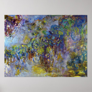Wisteria (rechte Hälfte) von Claude Monet Poster
