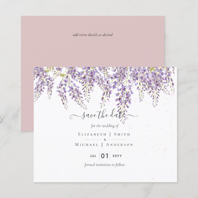 Wisteria Rett Dates Dusty Pink Wedding BUDGET (Vorne/Hinten)