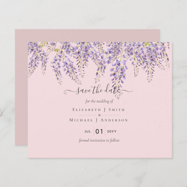 Wisteria Rett Dates Dusty Pink Wedding BUDGET (Vorne/Hinten)