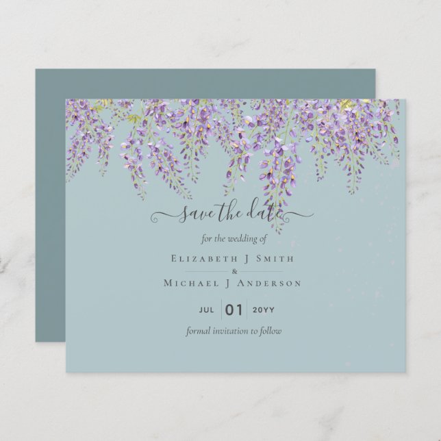 Wisteria Rett Dates Dusty Sage Wedding BUDGET (Vorne/Hinten)