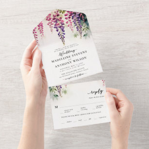 Wisteria Romantic Garden Party All In One Einladung