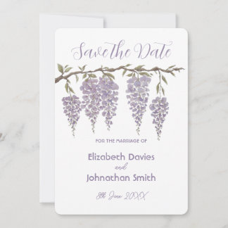 Wisteria Save the Date Card