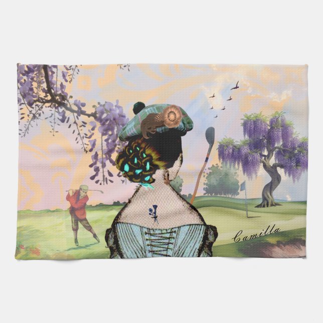 Wisteria Sunrise Golfer's Towel Geschirrtuch (Horizontal)