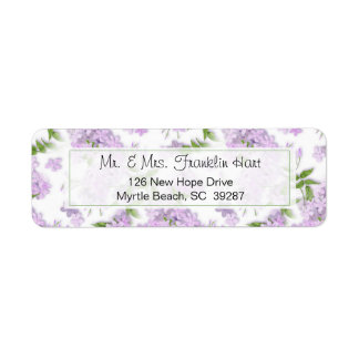Wisteria Theme Wedding Rücksendeadresse