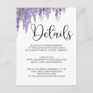 Wisteria tree pastel Wedel Details Begleitkarte
