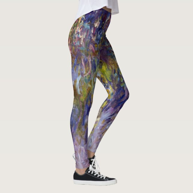 Wisteria (verlassen Hälfte) von Claude Monet Leggings (Rechts)