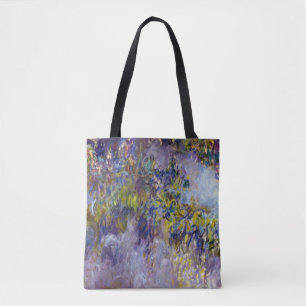 Wisteria (verlassen Hälfte) von Claude Monet Tasche