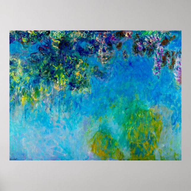 Wisteria von Claude Monet Poster (Vorne)