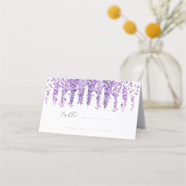 Wisteria Watercolor Blume Blumenzwiebeln Platzkarte